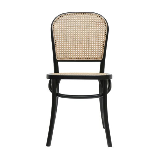 BENTWOOD RATTAN DINING CHAIR – BLACK - Image 2