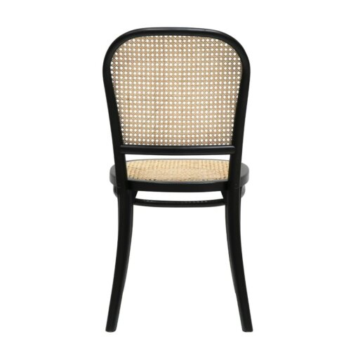 BENTWOOD RATTAN DINING CHAIR – BLACK - Image 3