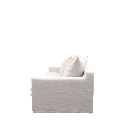 KEELY SLIPCOVER SOFA 2 SEATER – WHITE - Image 2