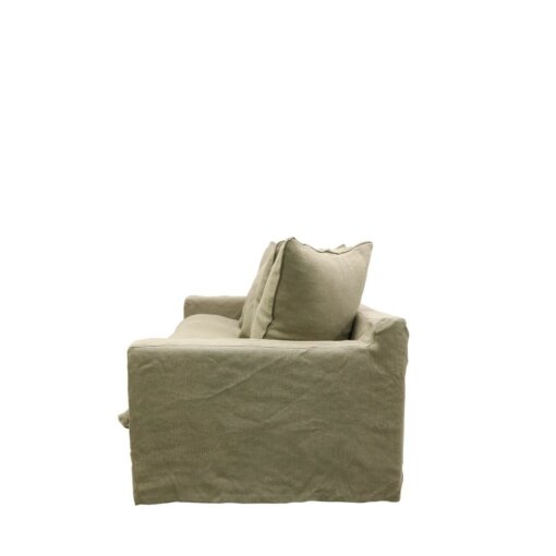 KEELY SLIPCOVER SOFA 3 SEATER – KHAKI - Image 3