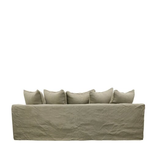 KEELY SLIPCOVER SOFA 3 SEATER – KHAKI - Image 4