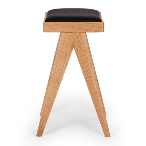 PALMA BARSTOOL NATURAL OAK PU SEAT - Image 3