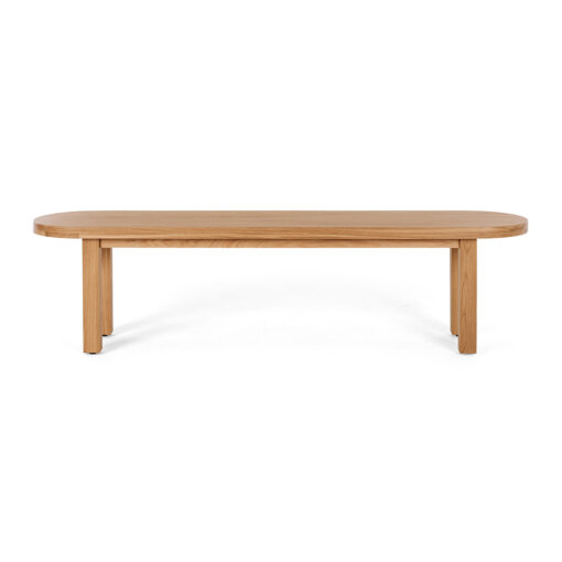 ARC BENCH NATURAL OAK