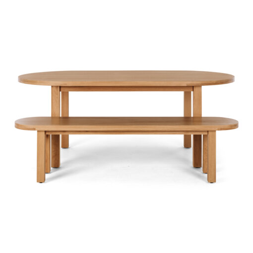 ARC DINING TABLE 200 NATURAL OAK - Image 6