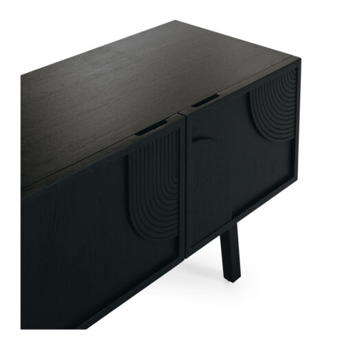 ARC TV STAND BLACK OAK - Image 6