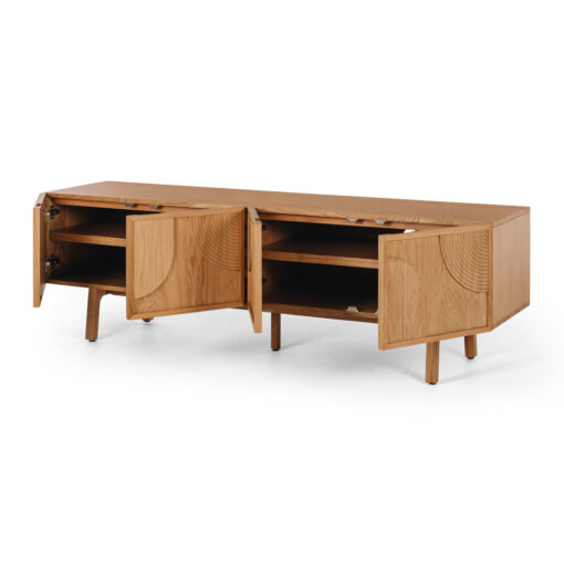 ARC TV STAND NATURAL OAK - Image 3