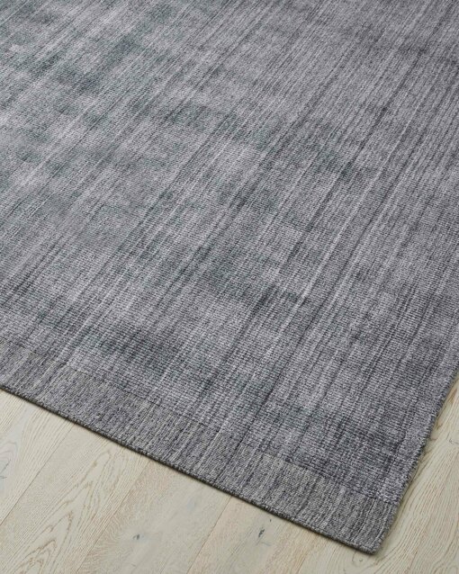 Travertine rug pewter