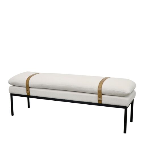 BAXTER FABRIC OTTOMAN / BENCH - Image 2