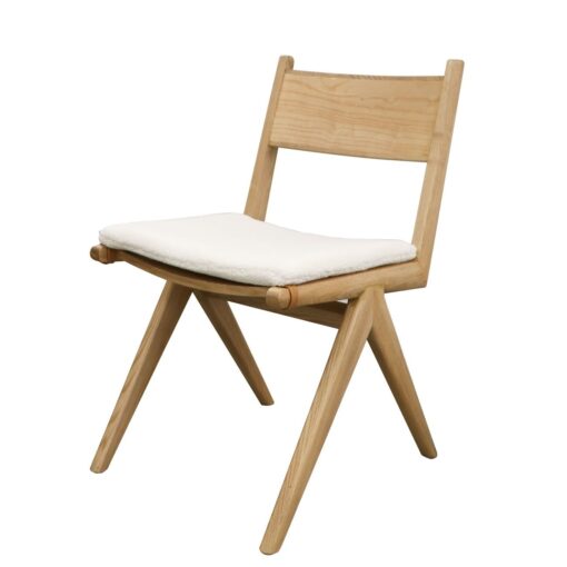 CORTEZ DINING CHAIR WITH REMOVABLE CUSHIONS - NATURAL - Image 3