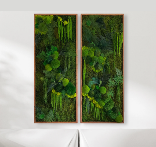 moss wall art hanging forest