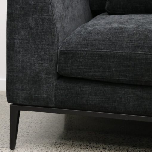 TYSON 2.5 SEATER SOFA - RELAXED BLACK - Image 10