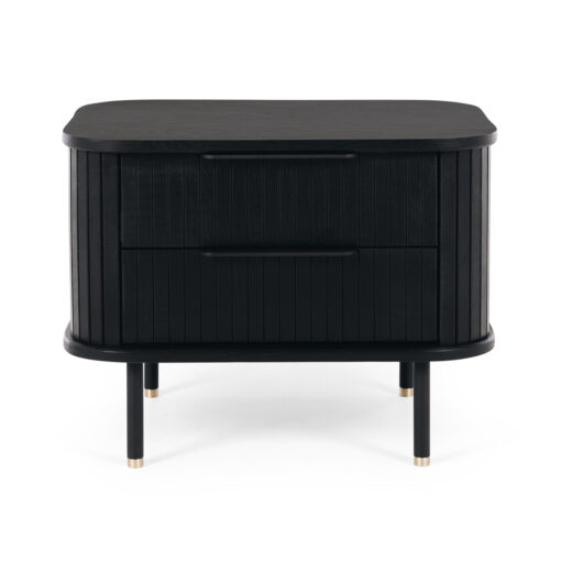 ANDERS BEDSIDE BLACK OAK - Image 4