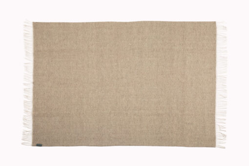 NEW ZEALAND WOOL THROW - TAUPE - Image 3