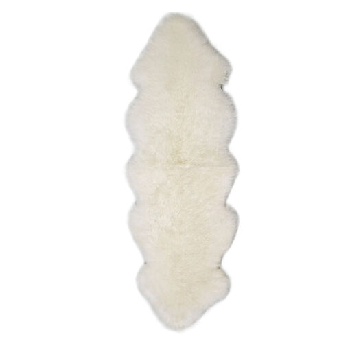 New Zealand double sheepskin White