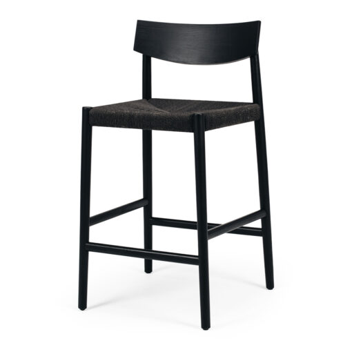 INGRID HIGH BACK BARSTOOL BLACK OAK