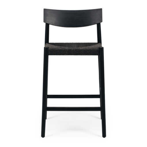 INGRID HIGH BACK BARSTOOL BLACK OAK - Image 3