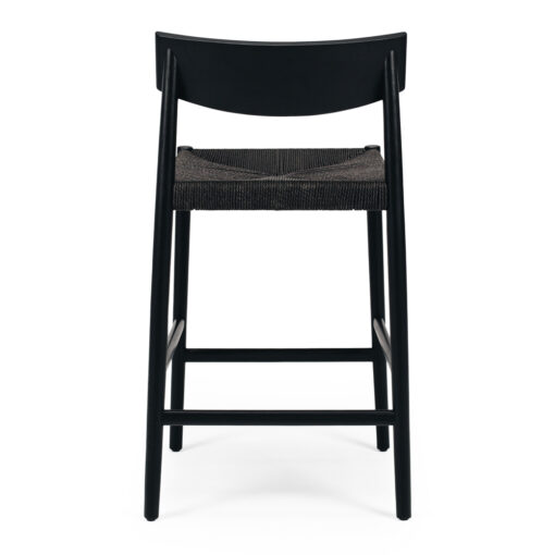 INGRID HIGH BACK BARSTOOL BLACK OAK - Image 5