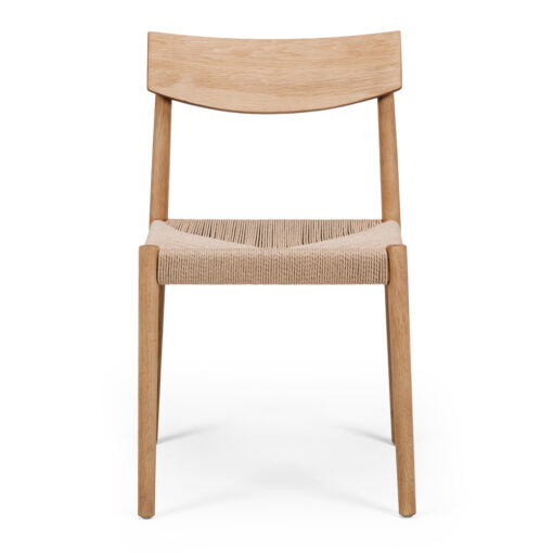 INGRID DINING CHAIR NATUAL OAK ROPE - Image 3