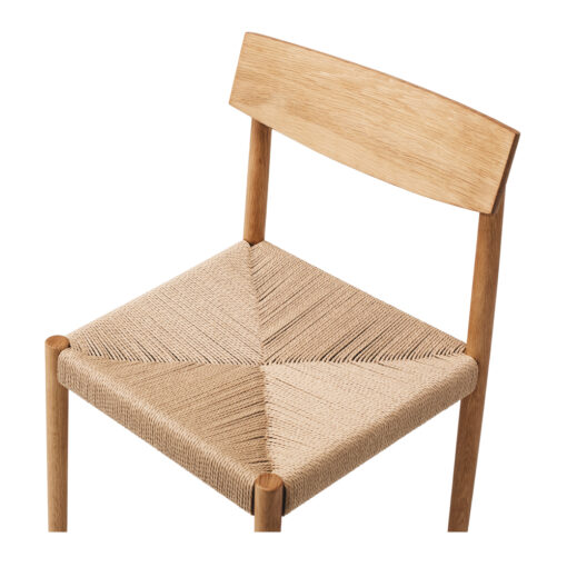 INGRID DINING CHAIR NATUAL OAK ROPE - Image 6