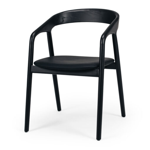 NORA DINING CHAIR BLACK OAK