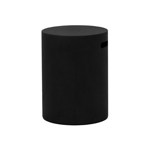 BLACK CONCRETE PIPE SIDE TABLE / STOOL