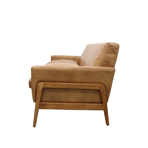 SAWYER 3 SEATER SOFA - TAN LEATHER - Image 7