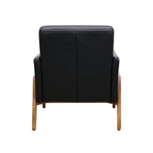 SAWYER ARMCHAIR - BLACK LEATHER - Image 3