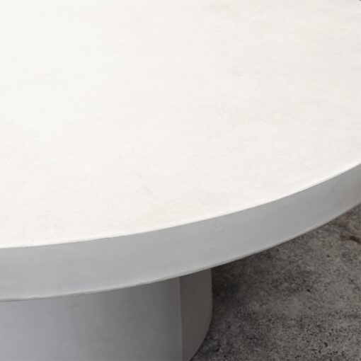 MILAZZO ROUND CONCRETE TABLE WHITE - 150CM - Image 2