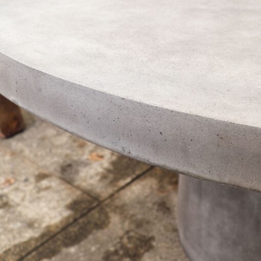 MILAZZO ROUND CONCRETE TABLE GREY - 150CM - Image 2