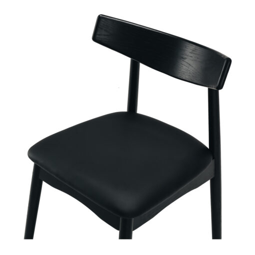 WAGNER BLACK OAK DINING CHAIR - Image 5