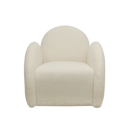 SNUGG SWIVEL ARMCHAIR - CREAM SHEARLING - Image 4