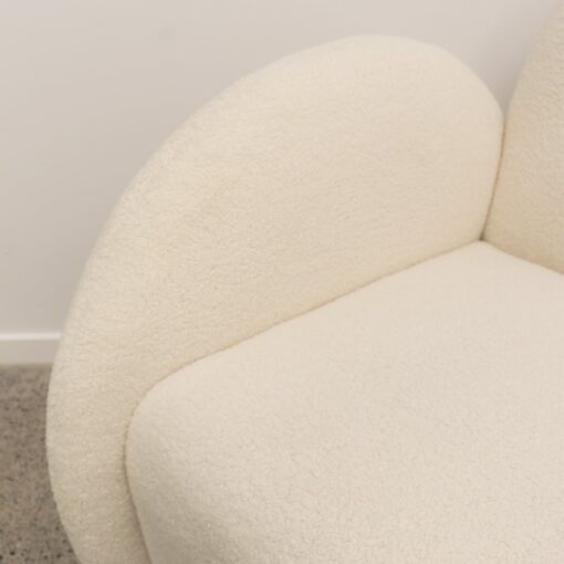 SNUGG SWIVEL ARMCHAIR - CREAM SHEARLING - Image 7