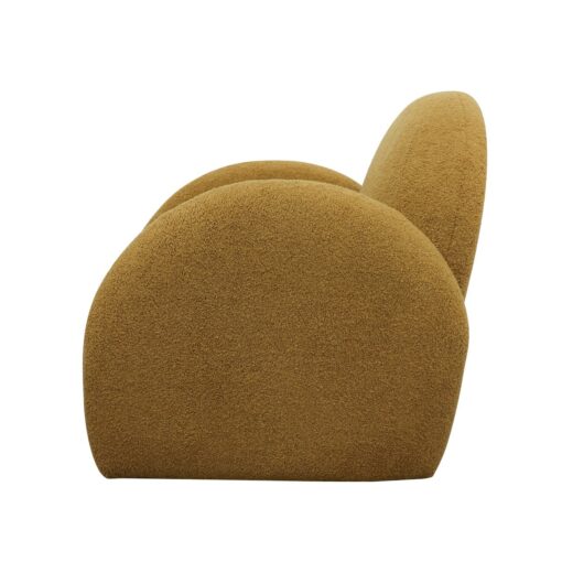 SNUGG SWIVEL ARMCHAIR - MUSTARD SHEARLING - Image 5