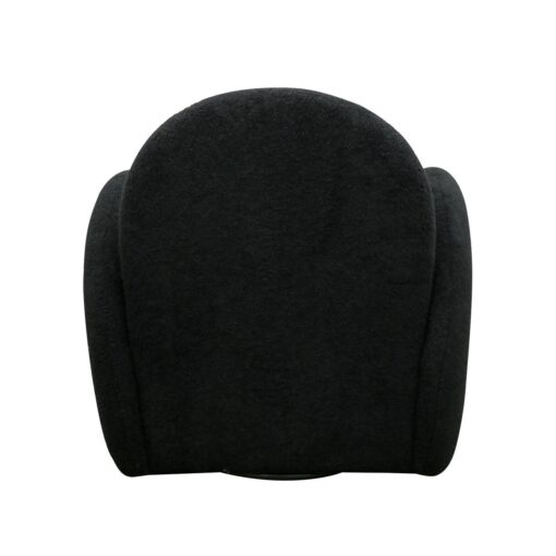 SNUGG SWIVEL ARMCHAIR - BLACK SHEARLING - Image 3