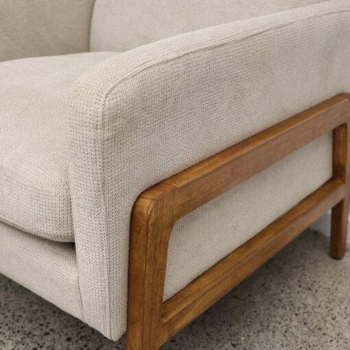 SAWYER ARMCHAIR-BEIGE FABRIC - Image 4