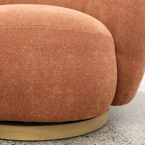 ARAN SWIVEL CHAIR- RUST - Image 4