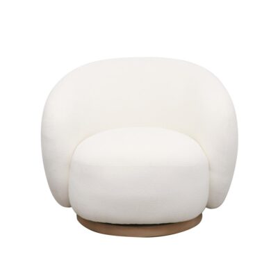 ARAN SWIVEL ARMCHAIR CREAM