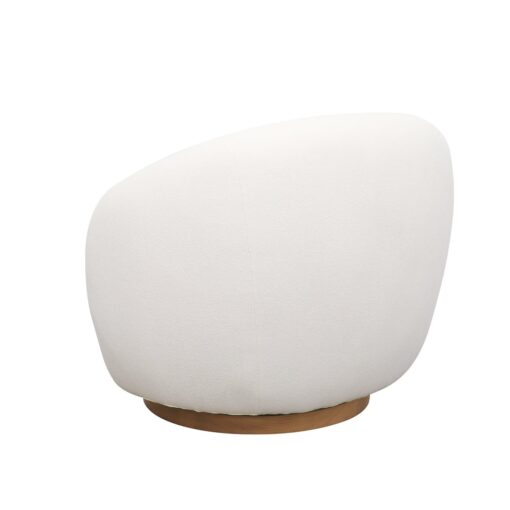 ARAN SWIVEL CHAIR - CREAM - Image 5