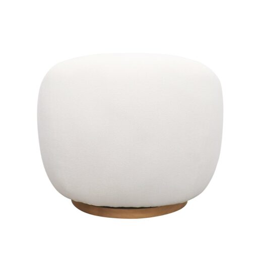 ARAN SWIVEL CHAIR - CREAM - Image 6