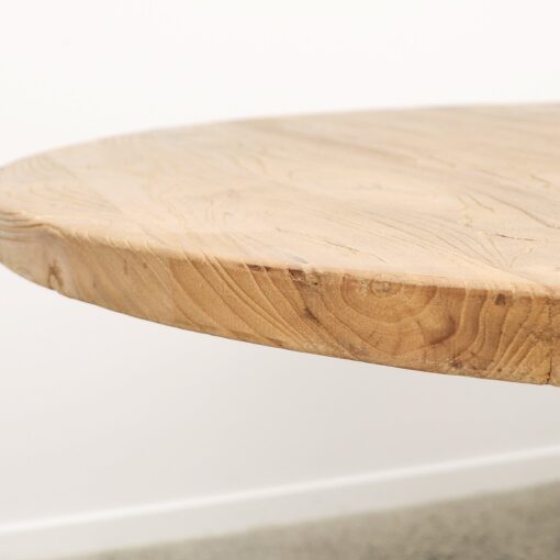 MULHOUSE ROUND ELM DINING TABLE - 120CM - Image 4