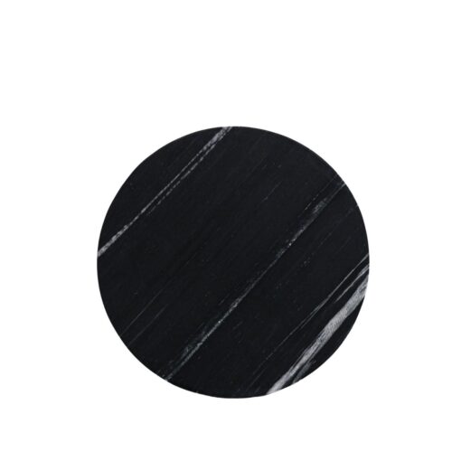 MARBLE CHARGER PLATE - BLACK