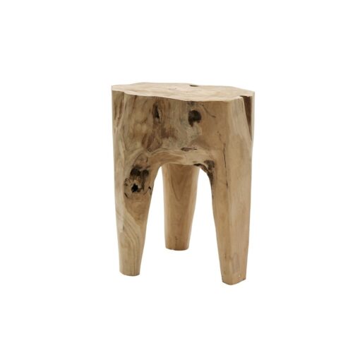 CRUSOE TEAK SIDE TABLE NATURAL