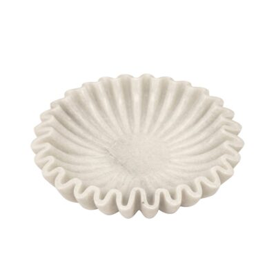 PLEATED MARBLE DISH