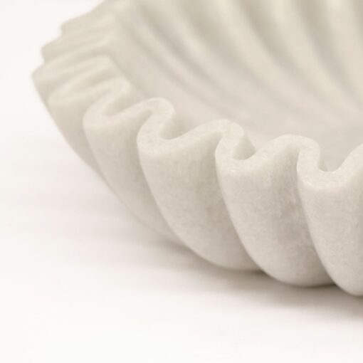 PLEAT MARBLE DISH - SMALL - Image 5