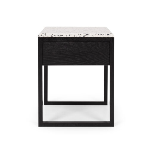 AVALON BLACK OAK SIDE TABLE TERRAZZO TOP - Image 4