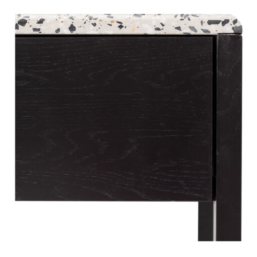 AVALON BLACK OAK SIDE TABLE TERRAZZO TOP - Image 5