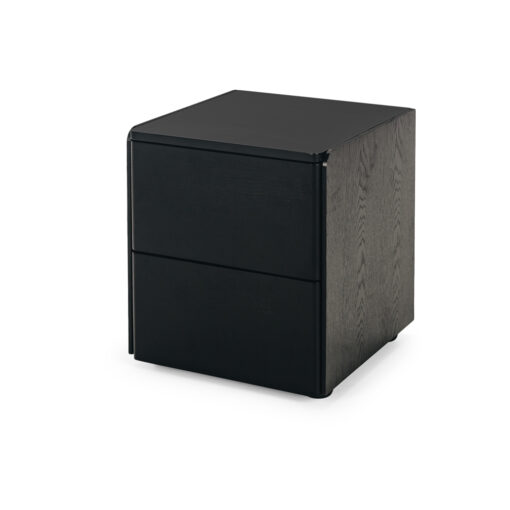 CUBE BLACK OAK BEDSIDE OAK TOP - Image 2