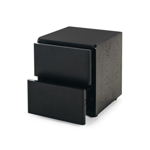 CUBE BLACK OAK BEDSIDE OAK TOP - Image 3