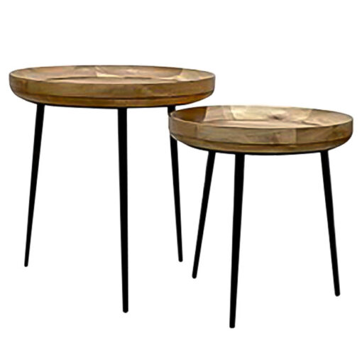 CHANDRI SET OF 2 SIDE TABLES