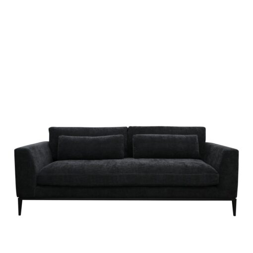 TYSON 3 SEATER SOFA - RELAXED BLACK